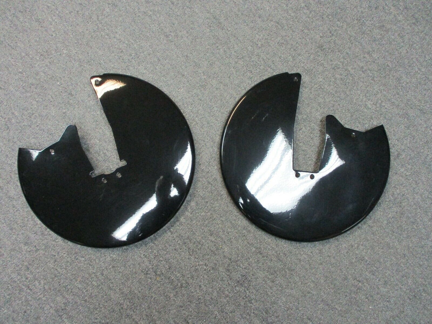 Brake Rotor Covers 11.5 Inch Gloss Black fits Harley Davidson FL Models