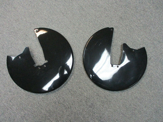 Brake Rotor Covers 11.5 Inch Gloss Black fits Harley Davidson FL Models