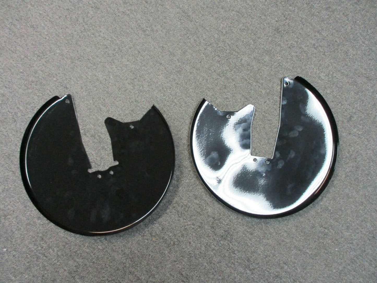 Brake Rotor Covers 11.5 Inch Gloss Black fits Harley Davidson FL Models