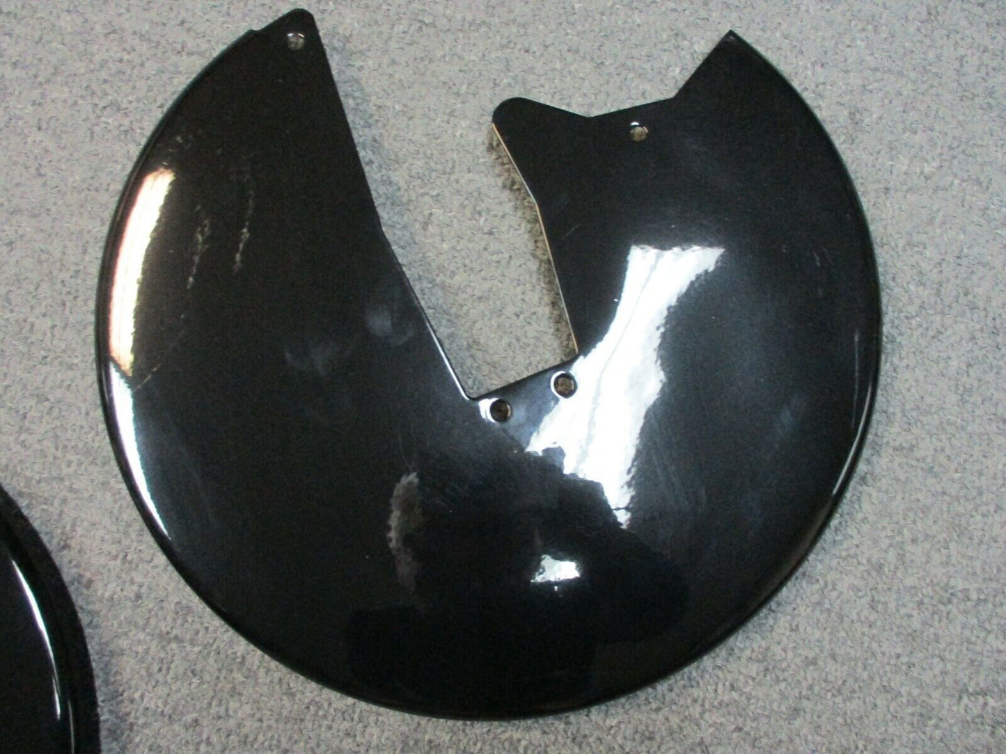 Brake Rotor Covers 11.5 Inch Gloss Black fits Harley Davidson FL Models