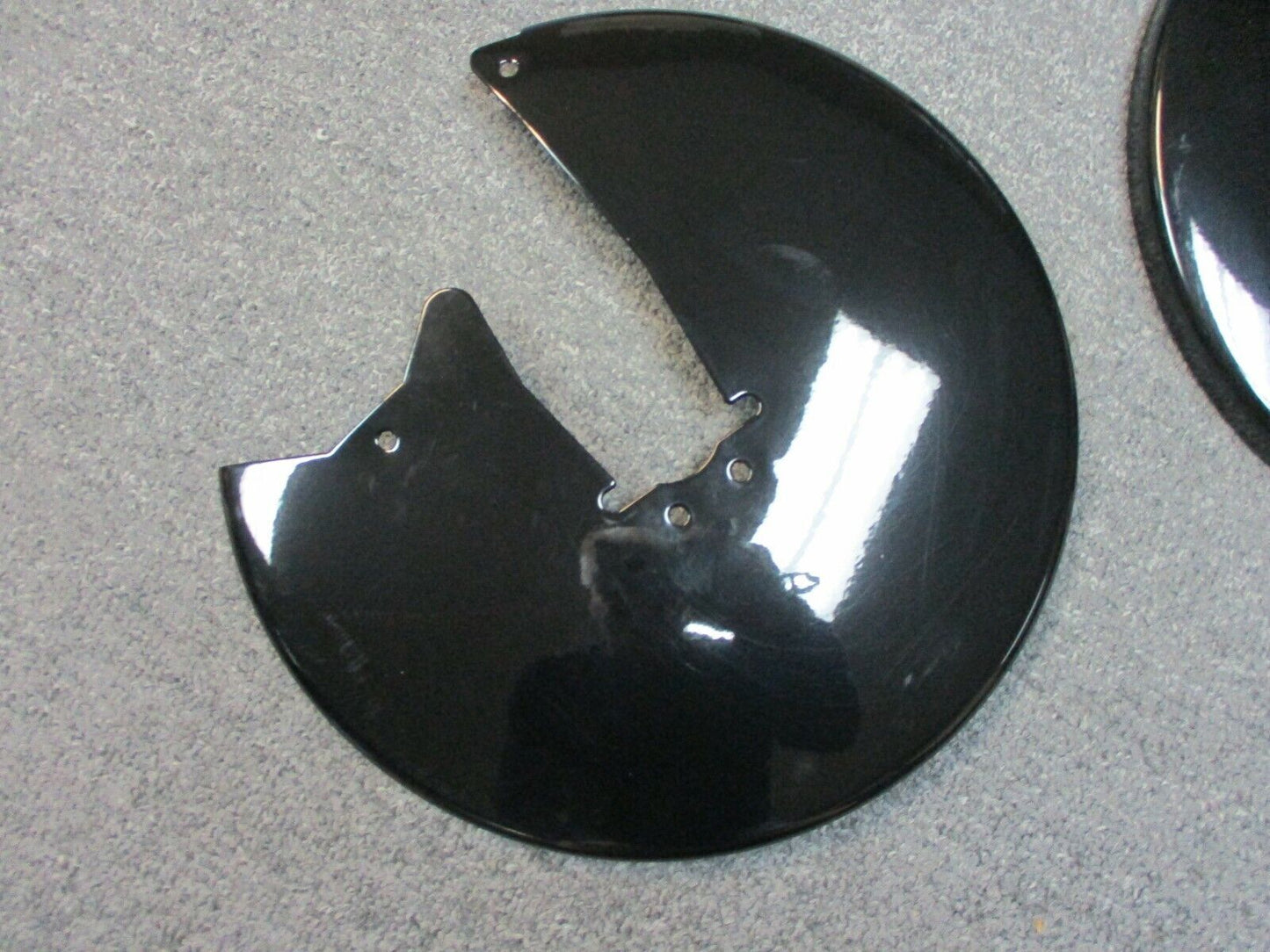 Brake Rotor Covers 11.5 Inch Gloss Black fits Harley Davidson FL Models