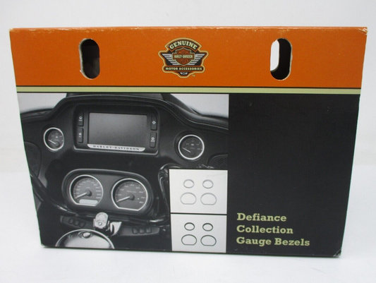 Harley-Davidson Chrome Defiance Collection Gauge Bezels 61400359
