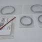 Harley-Davidson Chrome Defiance Collection Gauge Bezels 61400359