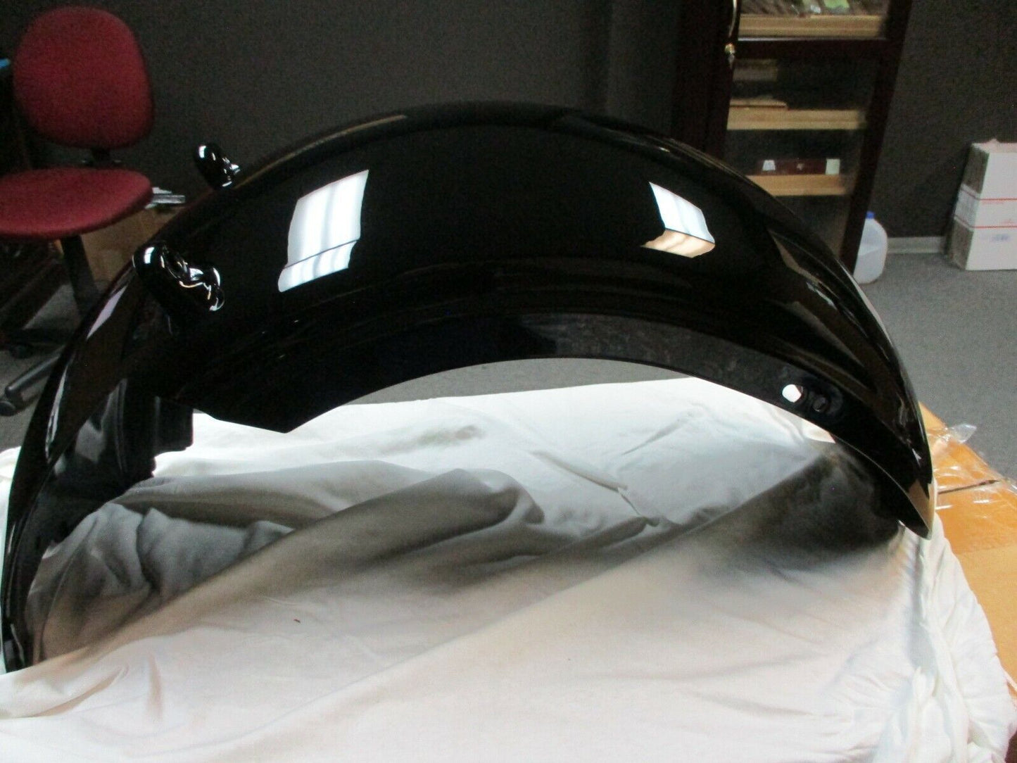 Harley Davidson OEM FXCW Rocker Rear Fender Vivid Black Deluxe 60185-08DH New