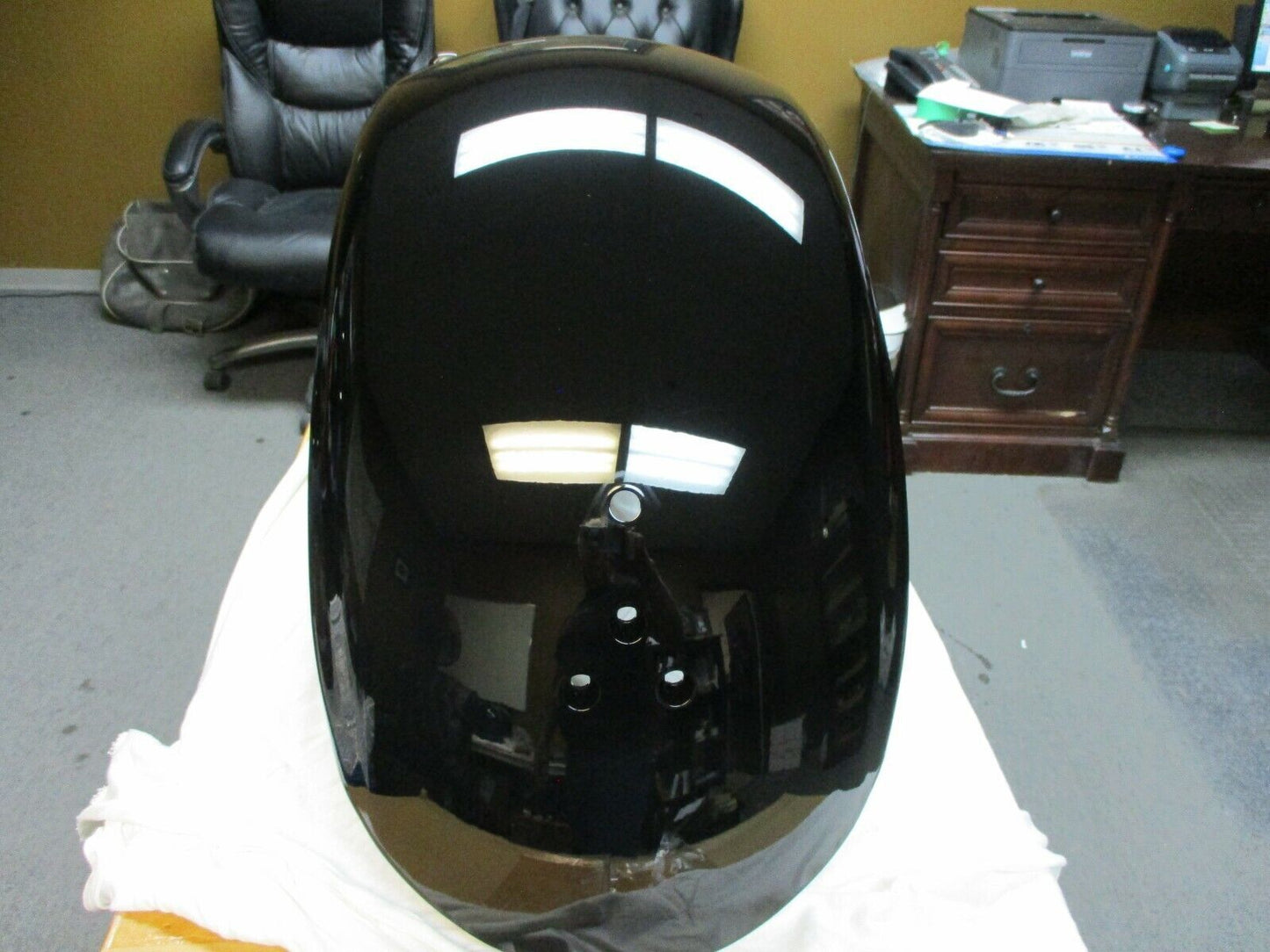 Harley Davidson OEM FXCW Rocker Rear Fender Vivid Black Deluxe 60185-08DH New