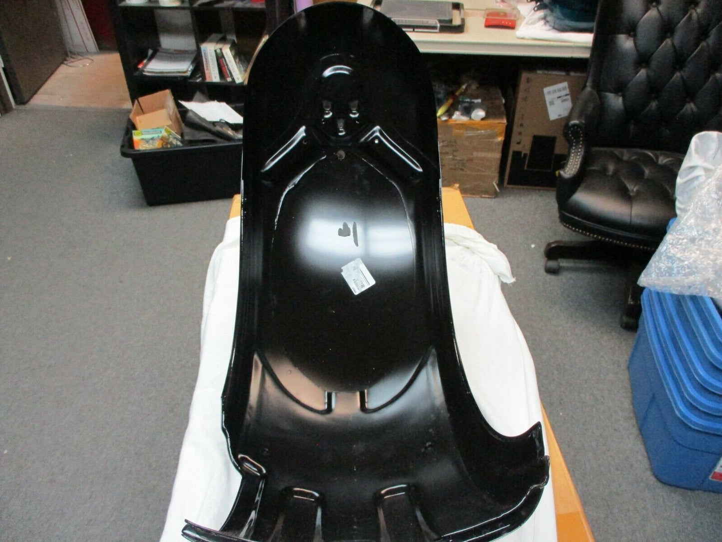 Harley Davidson OEM FXCW Rocker Rear Fender Vivid Black Deluxe 60185-08DH New