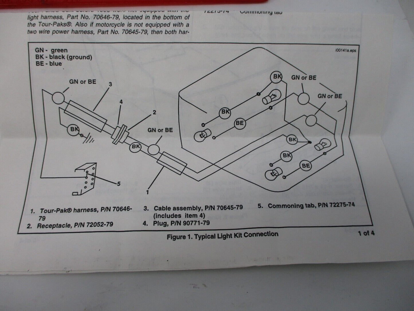 Harley-Davidson Tour Pak Sidelight Kit '84-later 53457-79B