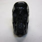 NATURAL WATER BUFFALO HORN HAND CARVED TALL HUMAN SKULL APPROX 2"