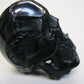NATURAL WATER BUFFALO HORN HAND CARVED TALL HUMAN SKULL APPROX 2"