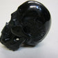 NATURAL WATER BUFFALO HORN HAND CARVED TALL HUMAN SKULL APPROX 2"