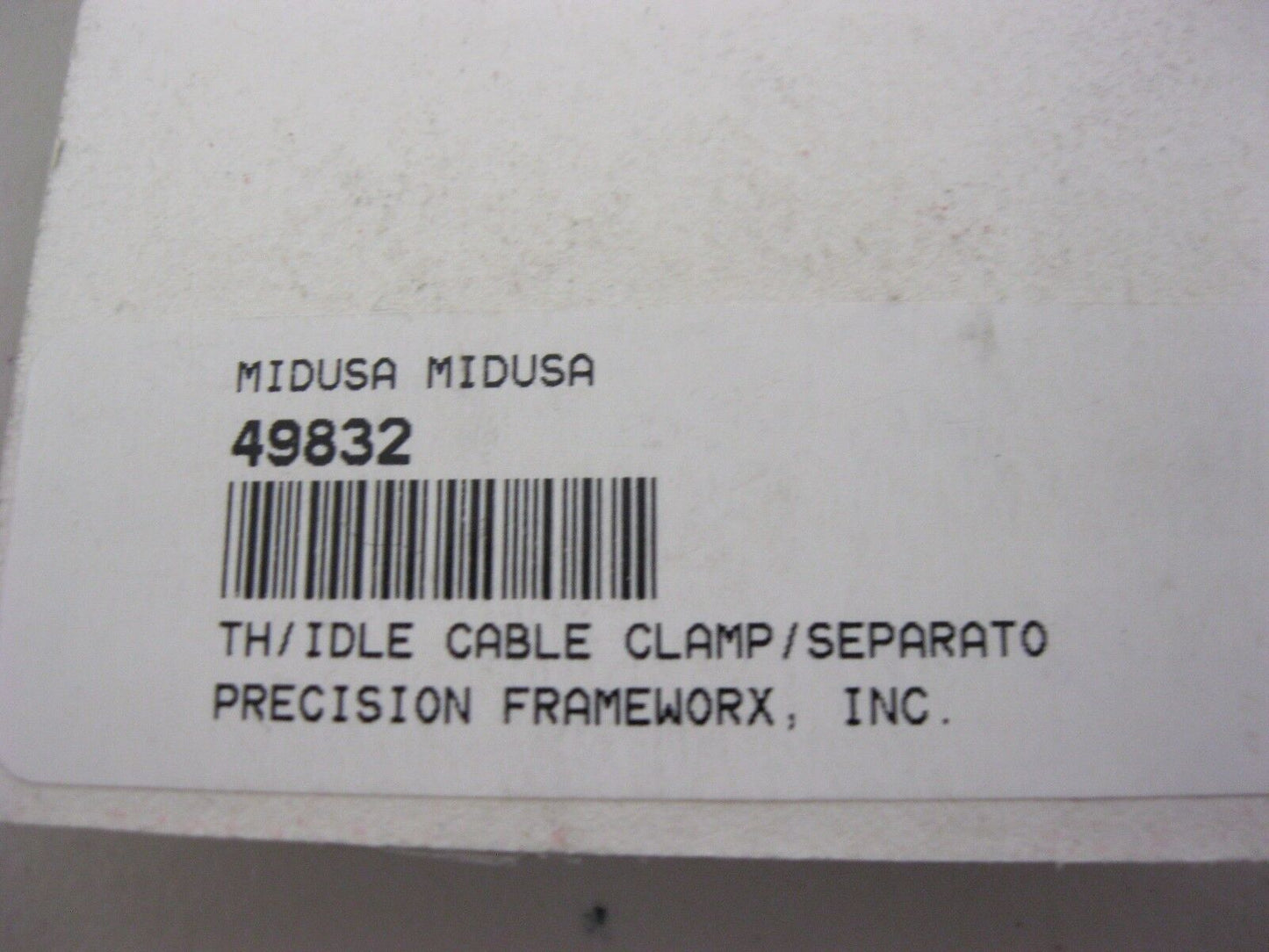 MID USA 49832 THOTTLE / IDLE CABLE CLAMP / SEPARATOR UW/DUAL CABLES .270"ID EYES