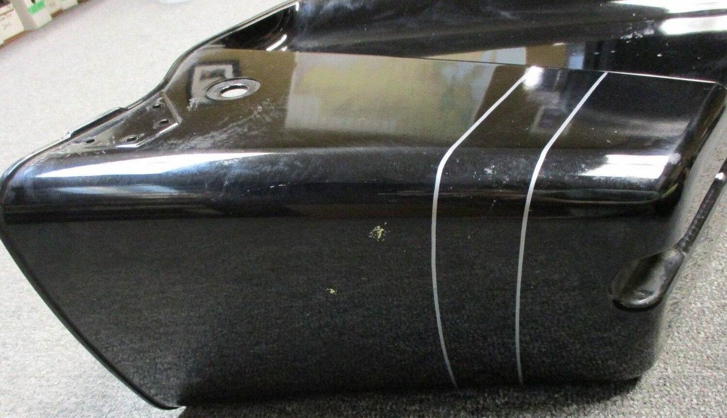 Harley Davidson OEM 94-13 Touring Saddlebags Black Left and Right No Lids Damage