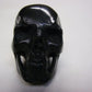 NATURAL WATER BUFFALO HORN HAND CARVED HUMAN SKULL APPROX 1-1/2"