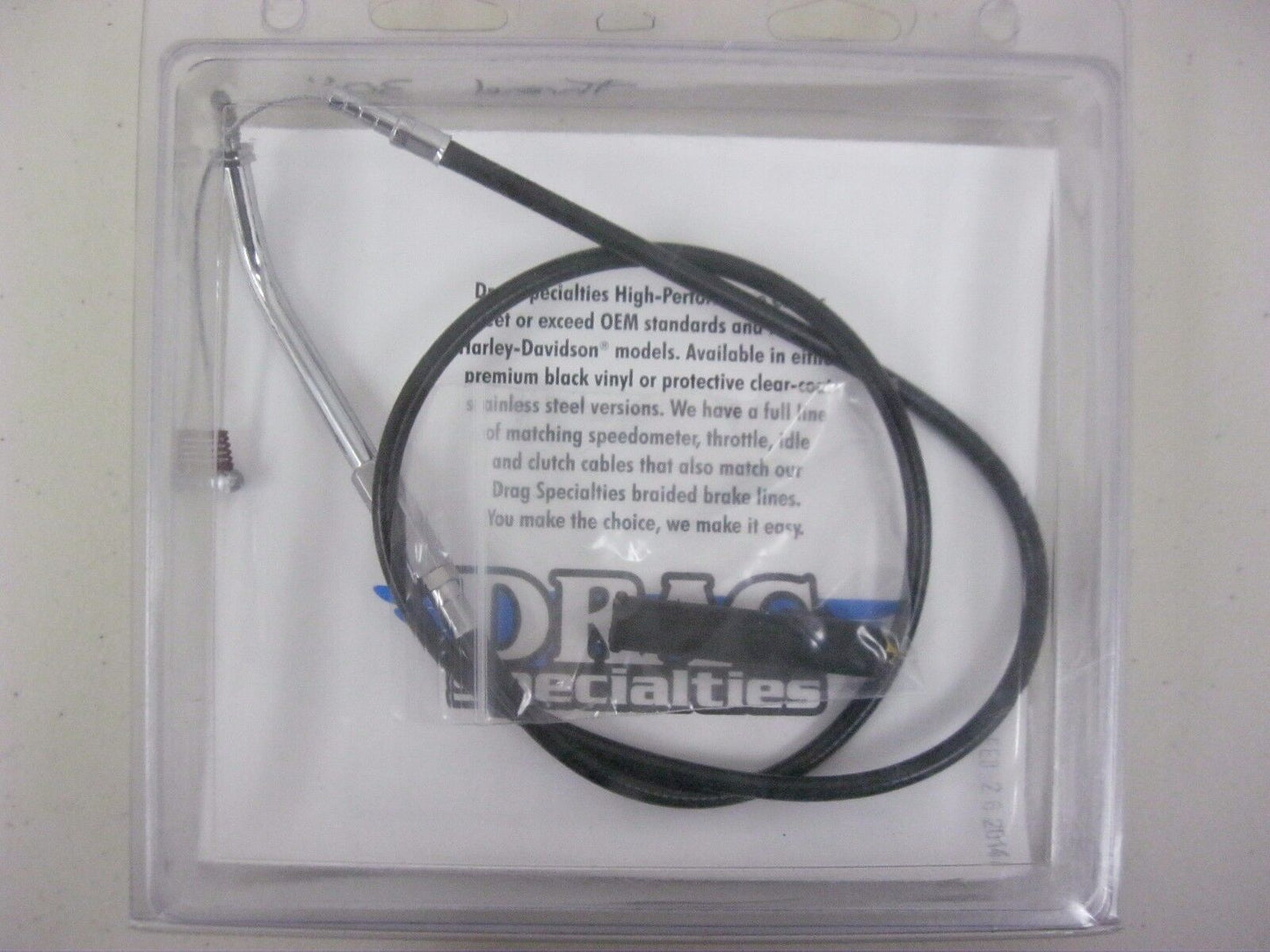 DRAG SPECIALTIES 30" BLACK VINYL IDLE CABLE 88-95 XLH 883 HUGGER