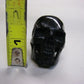 NATURAL WATER BUFFALO HORN HAND CARVED HUMAN SKULL APPROX 1-1/2"