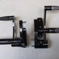 HHI DYNA FORWARD CONTROLS BLACK CONTRAST ELITE WITH HOLE CUT OUTS FOLDING RUBBER