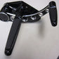HHI DYNA FORWARD CONTROLS BLACK CONTRAST ELITE WITH HOLE CUT OUTS FOLDING RUBBER