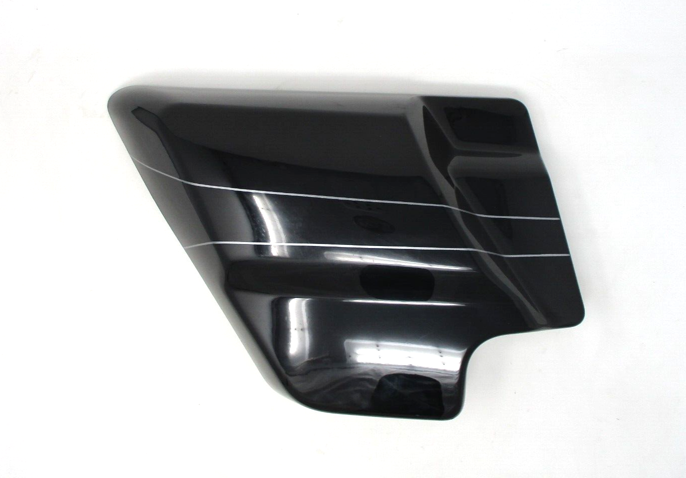 Harley Davidson OEM Touring Side Cover Vivid Black with Pinstripes 66250-09