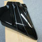 Harley Davidson OEM FLHX/FLTR Vivid Black Right Side Cover 2 Silver Pin Stripes