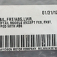 Harley-Davidson Black  Lower ABS Brake Line Kit 91500014
