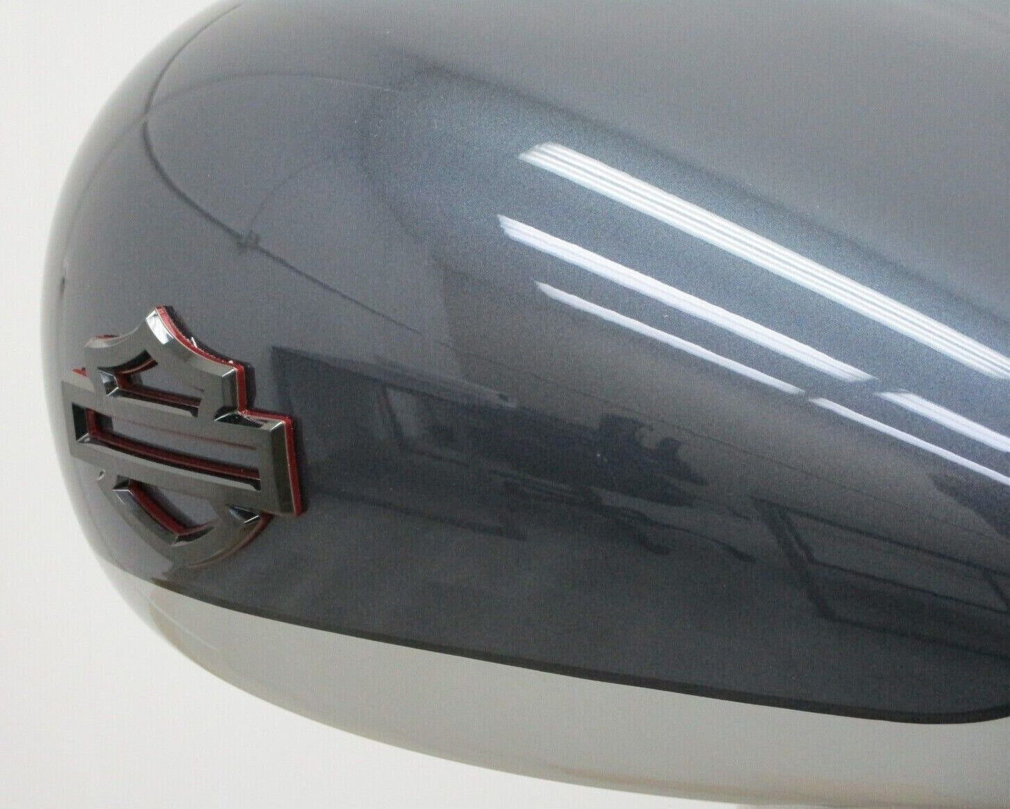 Harley Davidson OEM '19 FLXHSE CVO Fuel Tank, Charred Steel/Silver, 61000524EJB