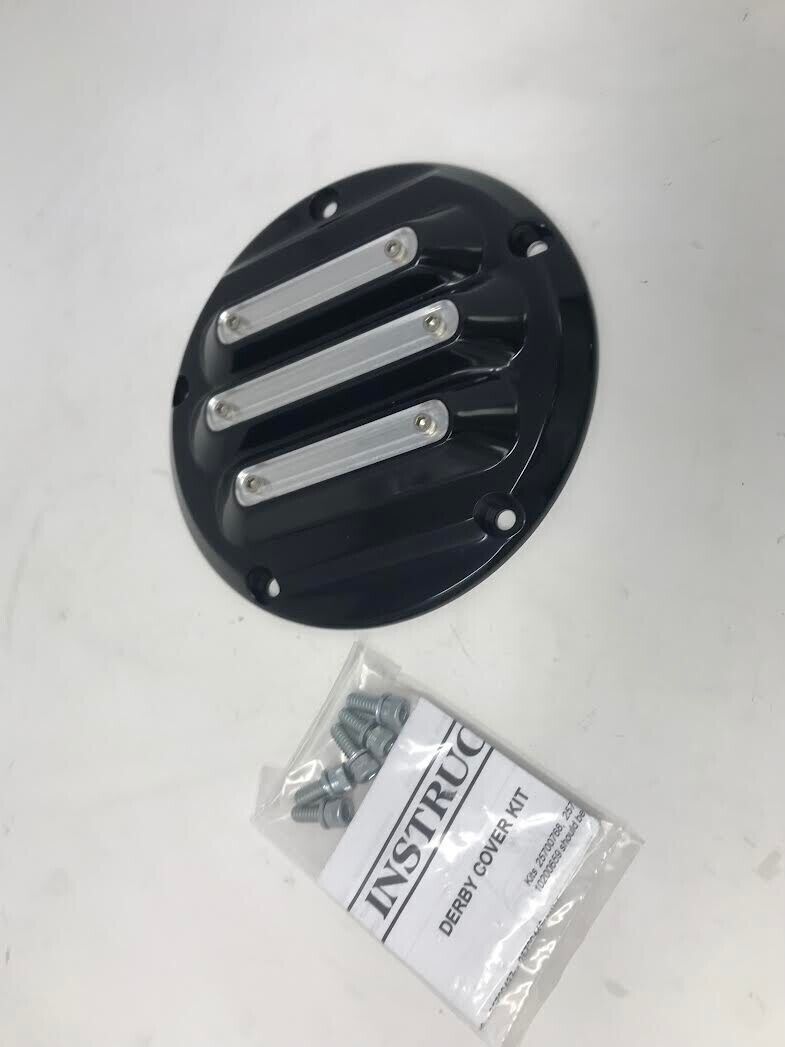 Harley-Davidson OEM Dominion Derby Cover Gloss Black 25700825