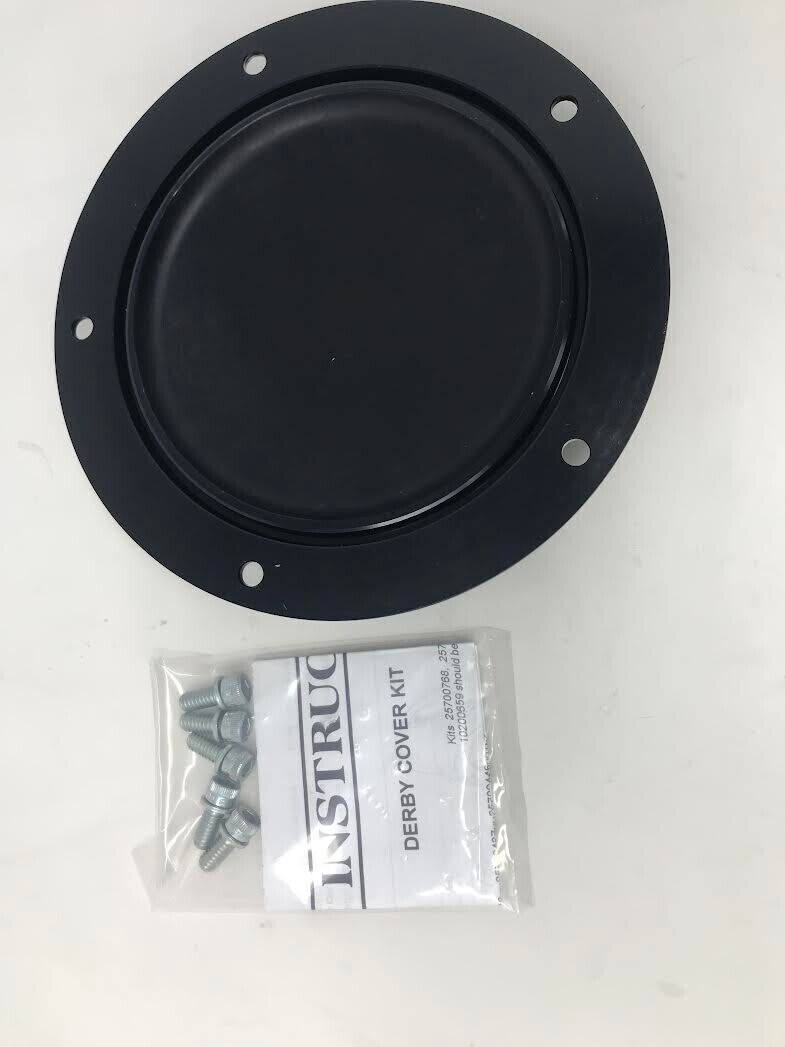 Harley-Davidson OEM Dominion Derby Cover Gloss Black 25700825