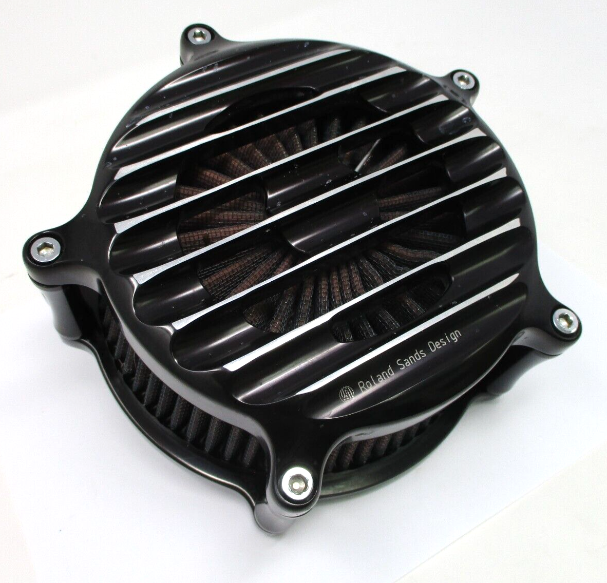 Roland Sands Design - Venturi Nostalgia Air Cleaner for Big Twin, Contrast Cut