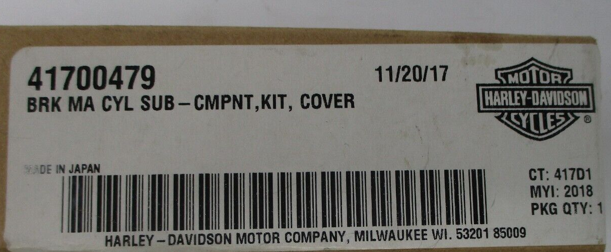 Harley-Davidson Harley Davidson Master Cylinder Reservoir Cover Kit 41700479