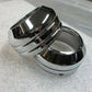 Harley Davidson OEM Chrome Grooved Billet Front Fork Slider Dust Covers 46319-04