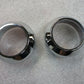 Harley Davidson OEM Chrome Grooved Billet Front Fork Slider Dust Covers 46319-04
