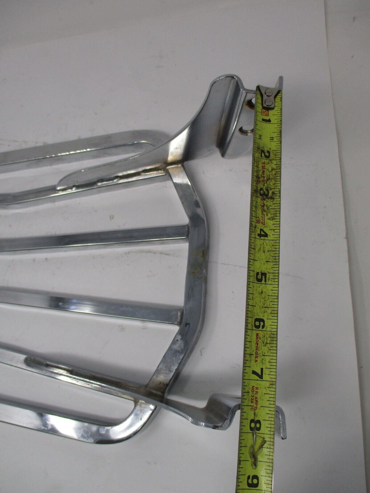 Sissy Bar Luggage Rack Formed Chrome