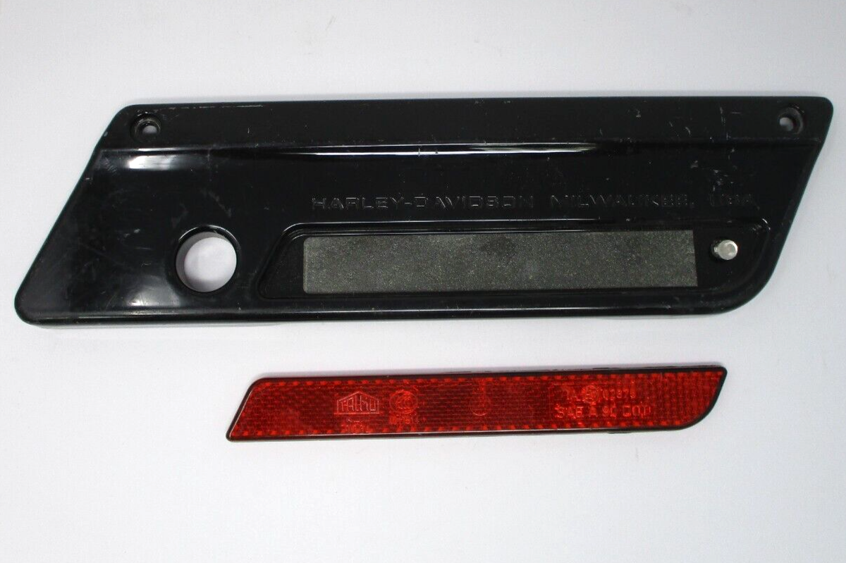 Harley Davidson OEM Touring Saddlebag RH Gloss Black Latch Plate 90601-93A