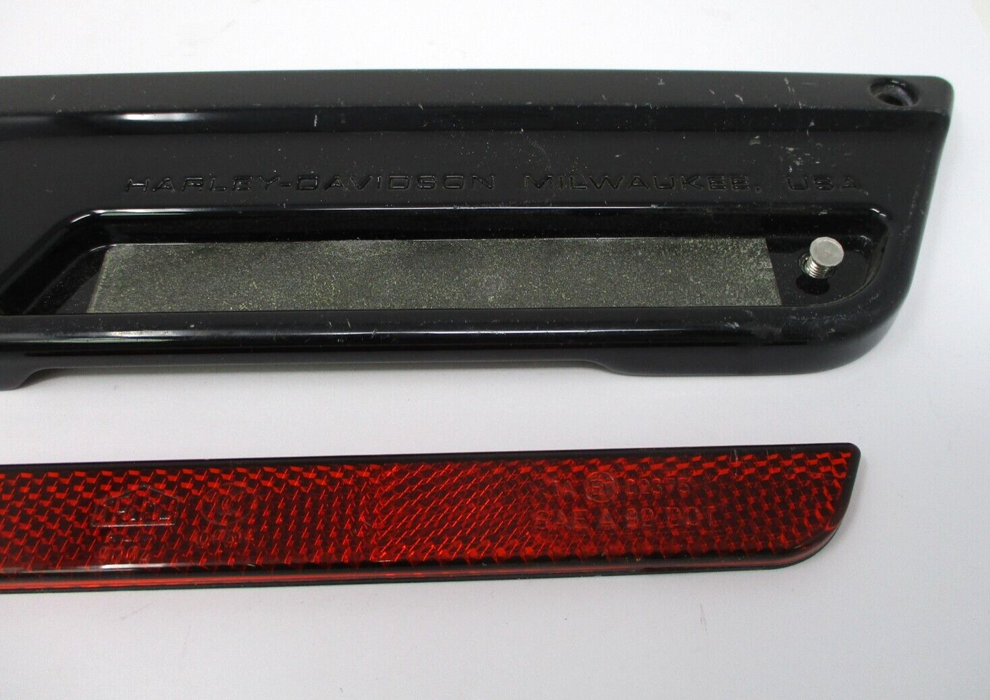 Harley Davidson OEM Touring Saddlebag RH Gloss Black Latch Plate 90601-93A
