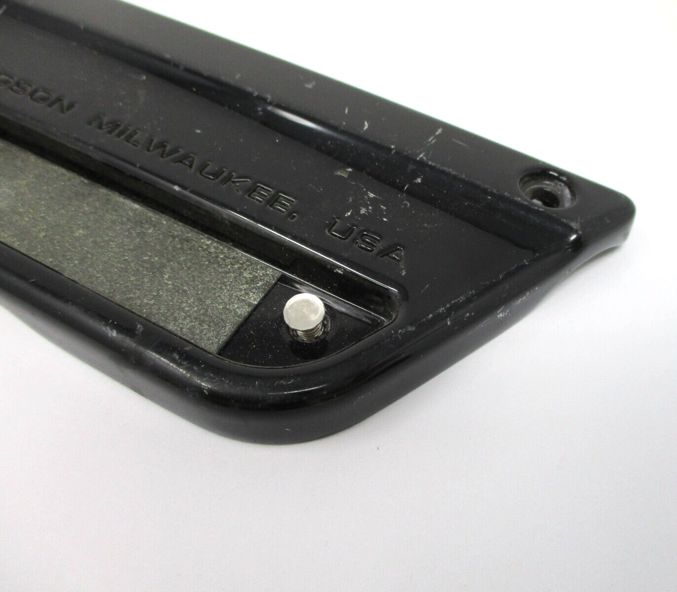 Harley Davidson OEM Touring Saddlebag RH Gloss Black Latch Plate 90601-93A