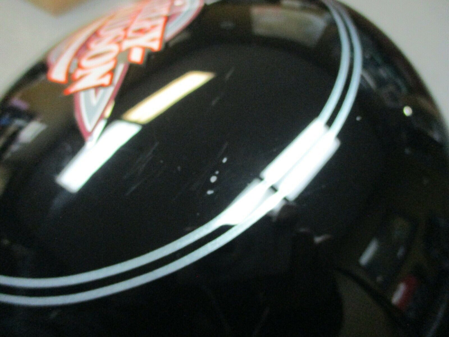 Harley Davidson OEM FLHTC Fuel Tank Vivid Black Silver Stripes  61360-08BHY