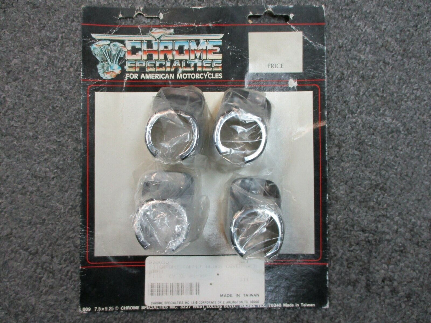 Chrome Specialties Chrome Tappet Block Covers 86-90 Sportster XL, XLS 020030