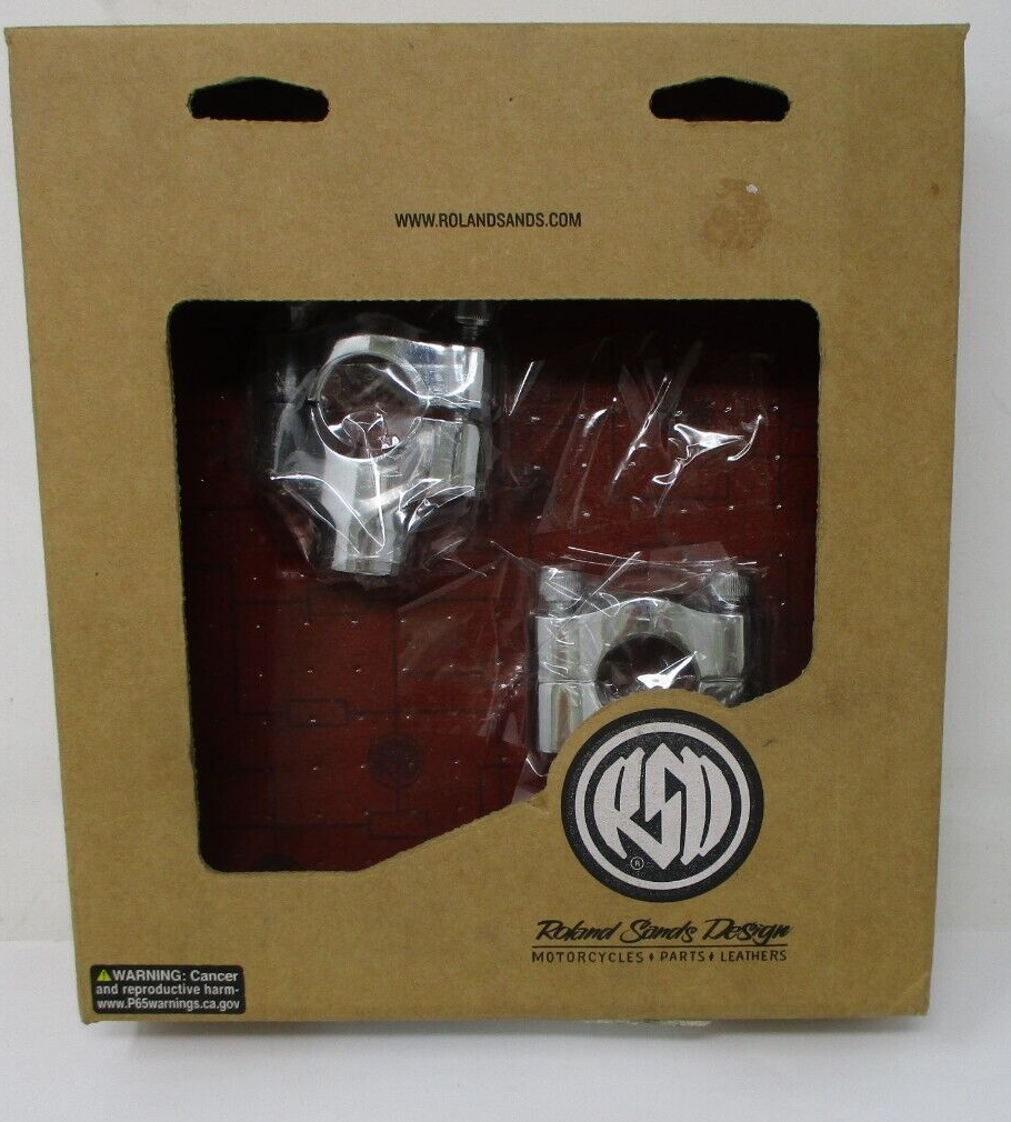 RSD Moto Handlebar Risers Chrome 1.5" Riser 1.0" Bars  0208-2030 CH