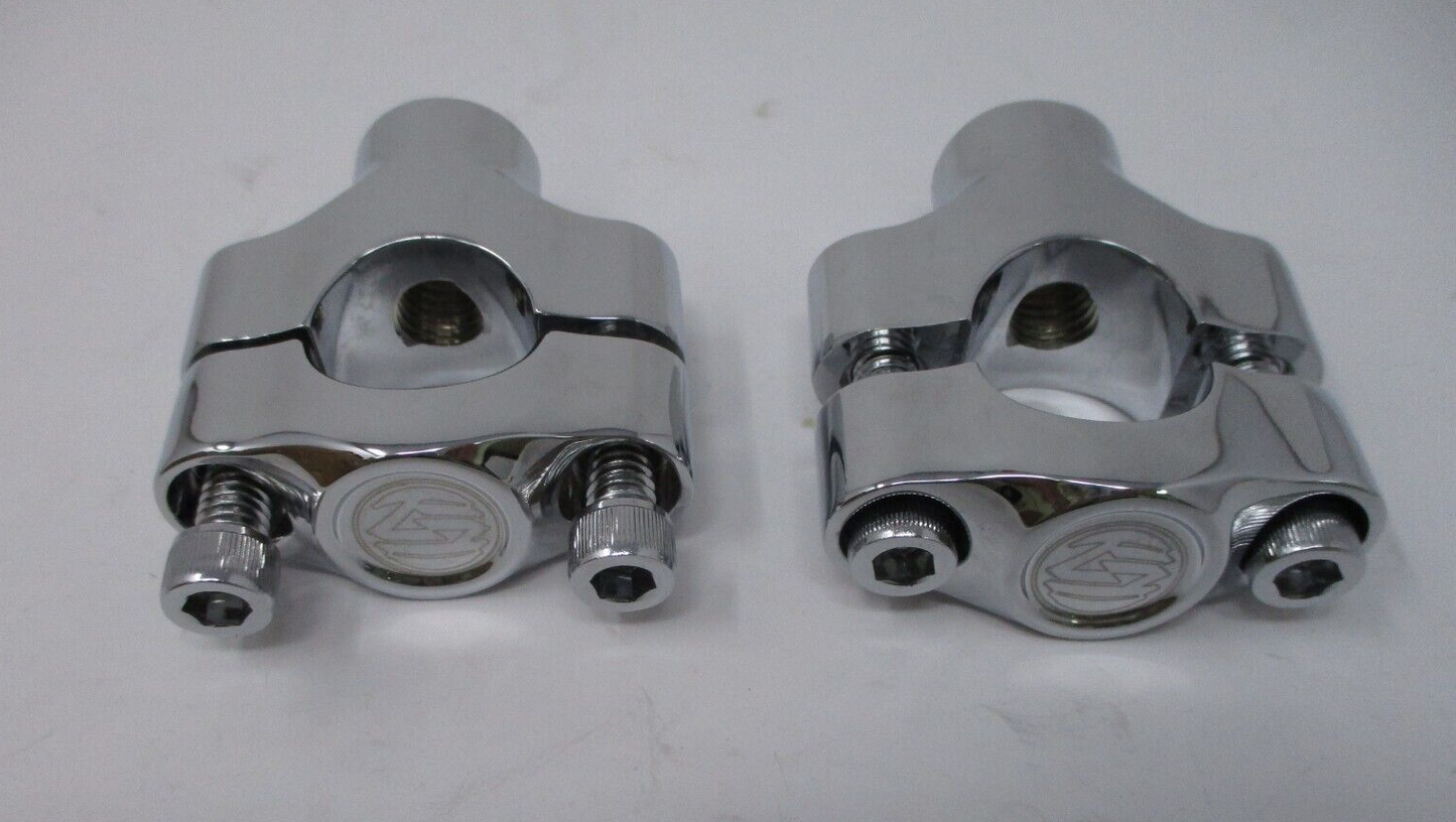 RSD Moto Handlebar Risers Chrome 1.5" Riser 1.0" Bars  0208-2030 CH