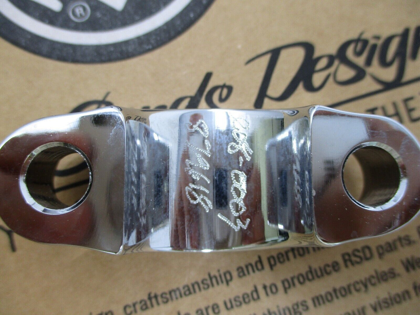 RSD Moto Handlebar Risers Chrome 1.5" Riser 1.0" Bars  0208-2030 CH
