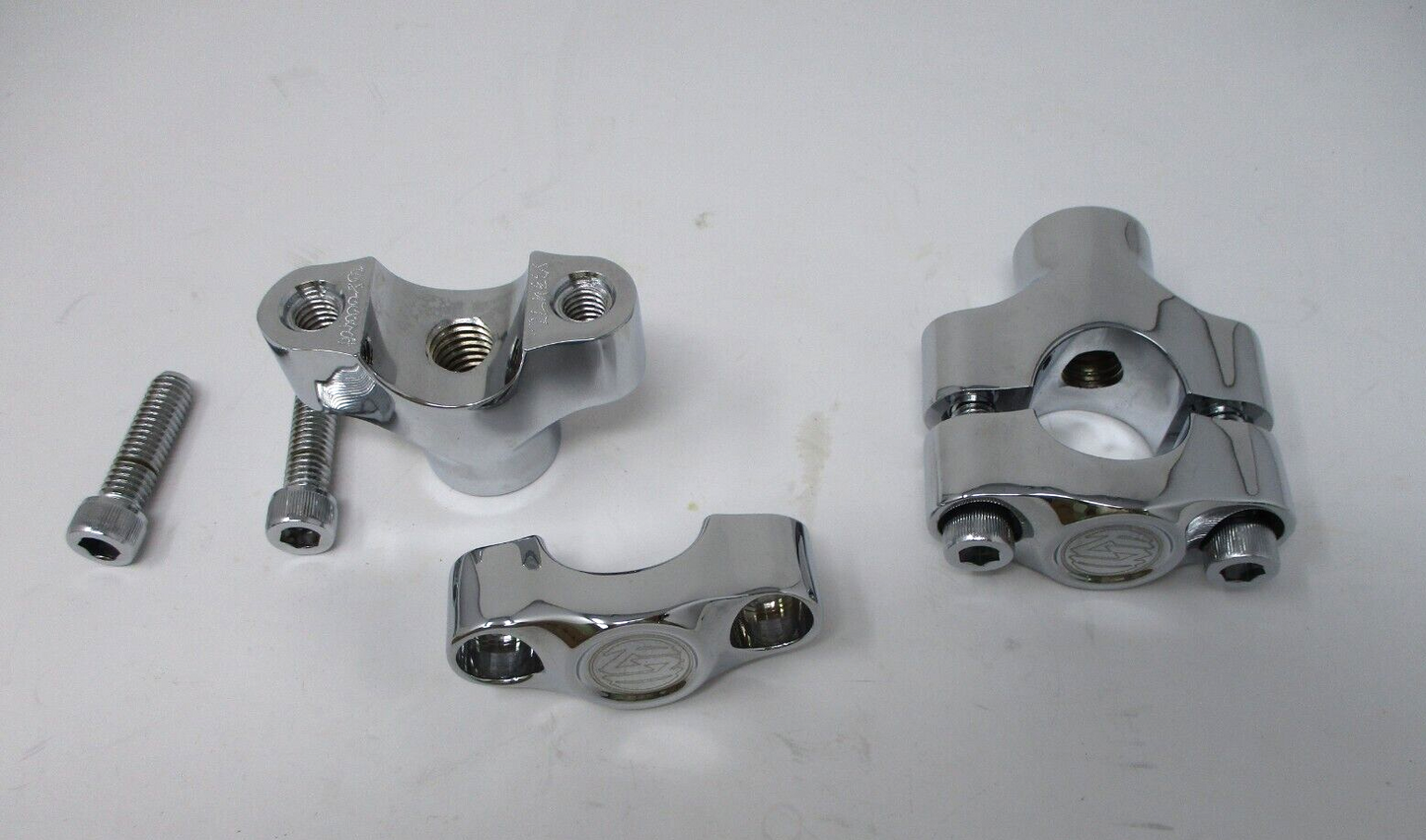 RSD Moto Handlebar Risers Chrome 1.5" Riser 1.0" Bars  0208-2030 CH