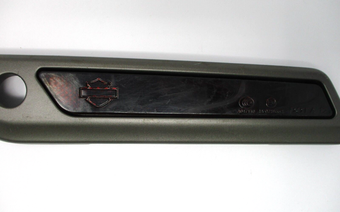 Harley Davidson OEM Touring Saddlebag LH Grey Denim Latch Plate 90200448