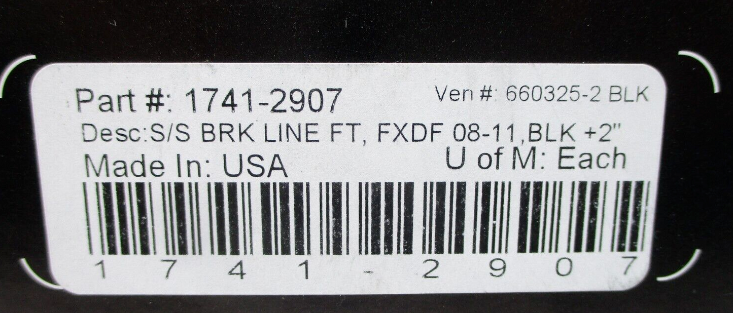 Drag Specialties  Front Brake Line Kit +2 '08-'17 FXDF  1741-2907