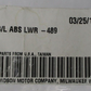 Harley-Davidson Diamond Black  Brake Line ABS Lower 48949-10