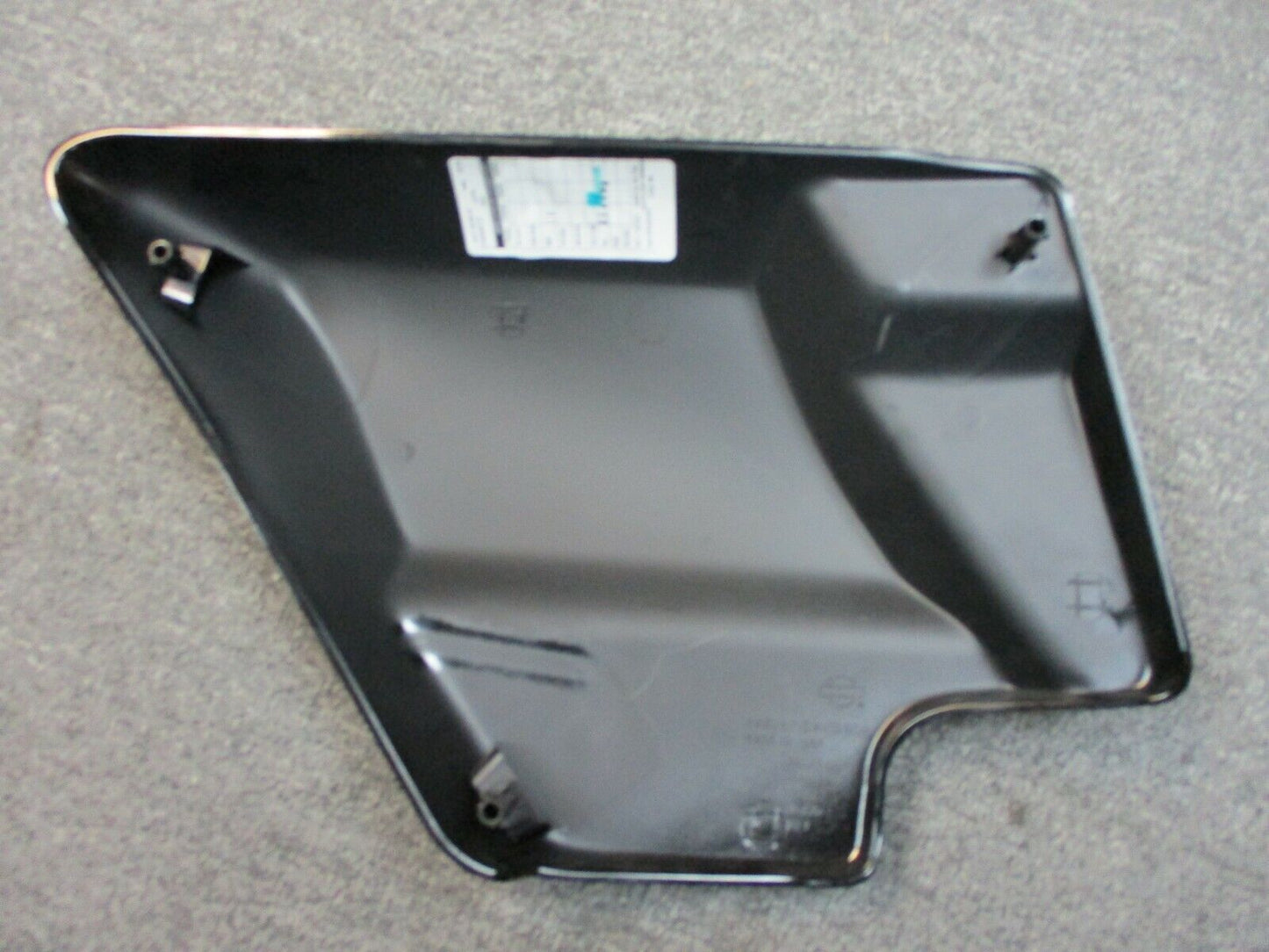Harley Davidson OEM Right Side Cover Vivid Black with Silver Stripes 66048-09A