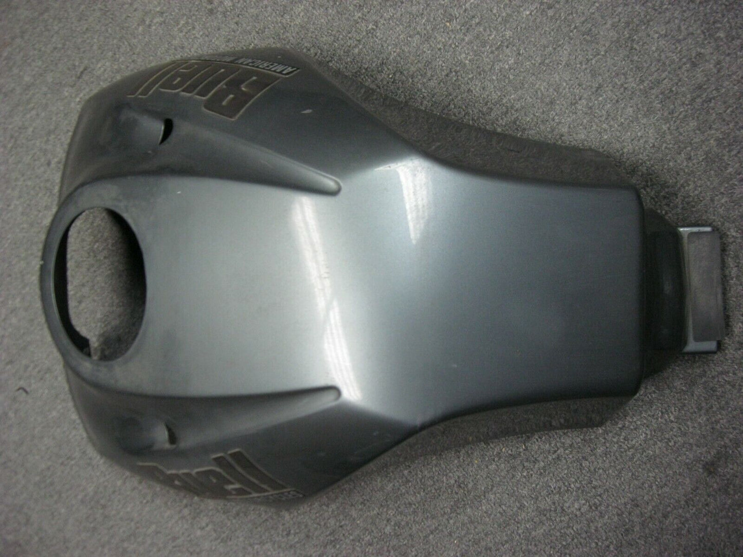 99-02 Buell Lightning X1 Fuel Tank Cover c/w Air Inlet Holes / Damaged  (X1-3)