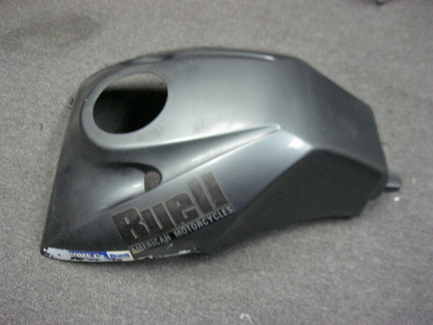 99-02 Buell Lightning X1 Fuel Tank Cover c/w Air Inlet Holes / Damaged  (X1-3)