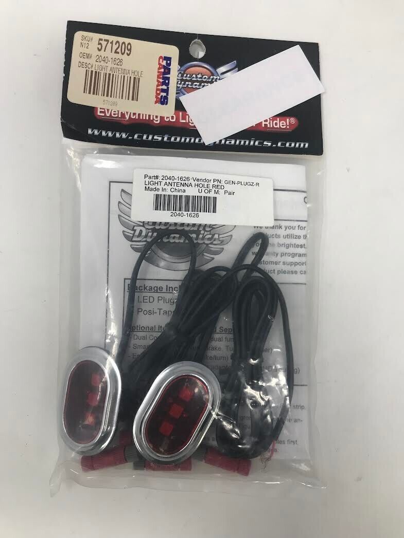 Custom Dynamics OEM Light Antenna Hole Red 2040-1626