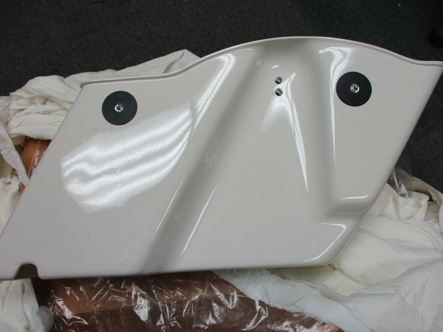 Harley Davidson OEM 1985 FLHTP Left Police Saddlebag Britch White 90613-85AV