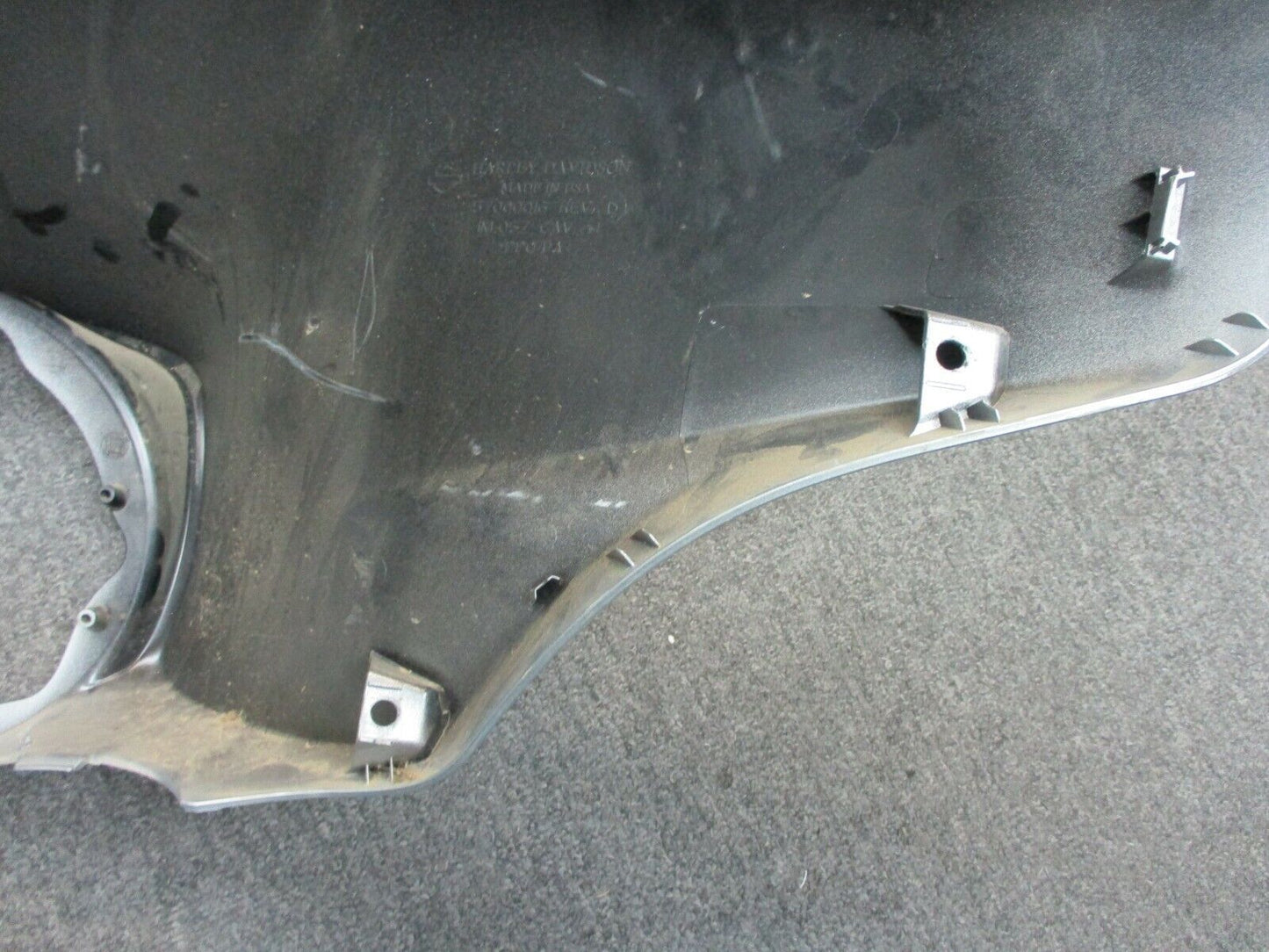 Harley Davidson OEM FLHX FLHT 14 Later Fairing 57000016 Silver with Black Stripe
